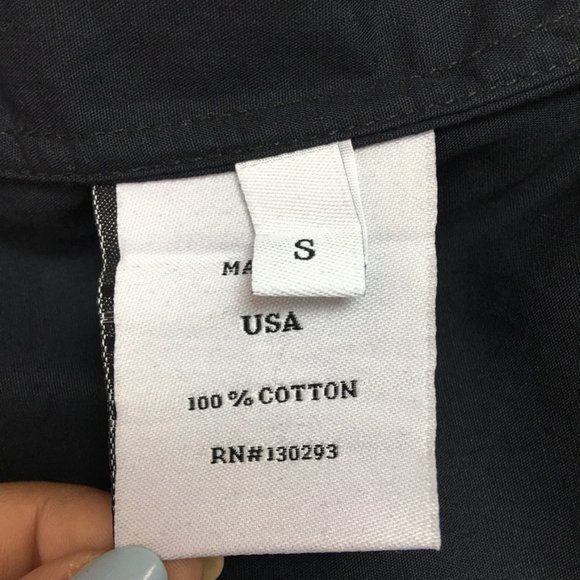 Prospective Flow Women's Black Short Sleeve Button Down Shirt Dress Size Small - Picture 16 of 16